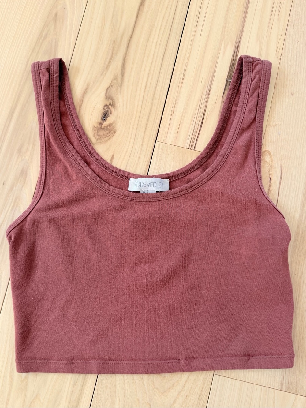 Forever 21 Burnt Orange Crop Top Size S
